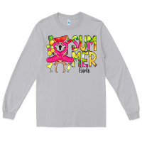 Moon Dust Summer Girls Flamingo Long Sleeve Tee - CowCowDesign