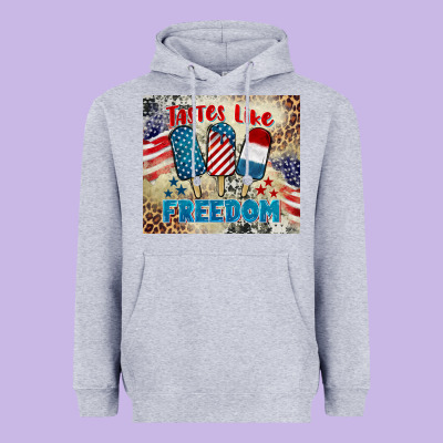 Tastes Like Freedom 4th Of July Heavyweight Hoodie Designed By Barkaloodesign
