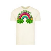 Vintage Arctic Happy St. Patrick's Day Rainbow And Shamrock Vintage Tee - RanaPortraitStore