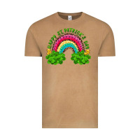Vintage Camel Happy St. Patrick's Day Rainbow And Shamrock Vintage Tee - RanaPortraitStore