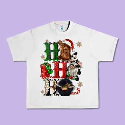 Ho Ho Ho Heifer Cow Gnomies Urban Heavy Tee Designed By Cowgirlartshop