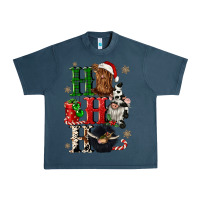 Midnight Navy ho ho ho heifer cow gnomies Urban Heavy Tee - CowGirlArtShop