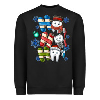 Black ho ho ho teeth Heavyweight Sweatshirt - CowhideDigitalArt