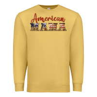 Antique Gold american mama Premium Sweatshirt - BarkalooDesign