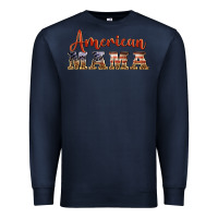 Navy american mama Premium Sweatshirt - BarkalooDesign