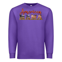 Purple american mama Premium Sweatshirt - BarkalooDesign