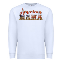 White american mama Premium Sweatshirt - BarkalooDesign