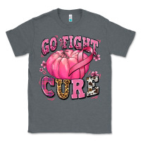 Charcoal Heather go fight cure pumpkin Classic Tee - texasbilliewilder