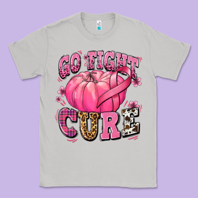 Go Fight Cure Pumpkin Classic Tee Designed By Texasbilliewilder