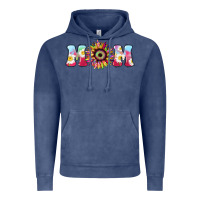 Vintage Denim Tie dye sunflower Mom Mother's Day Vintage Hoodie - HowdyJamesFarm