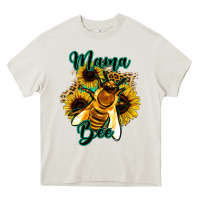 Cream Leopard Sunflower Western Mama Bee Heavy Core Tee - Bettercallsaul