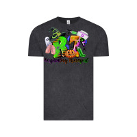 Vintage Black rt respiratory therapist halloween Vintage Tee - CowGirlArtShop