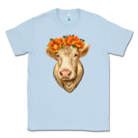 Dusty Blue Charolais Cow Classic Tee - RanaPortraitStore