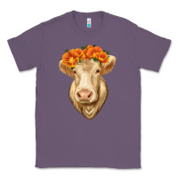 Lavender Charolais Cow Classic Tee - RanaPortraitStore