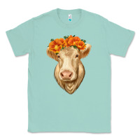 Seafoam Charolais Cow Classic Tee - RanaPortraitStore