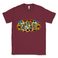 Burgundy Blessed Sunflower Gemstone Classic Tee - RanaPortraitStore