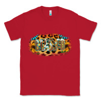 Red Blessed Sunflower Gemstone Classic Tee - RanaPortraitStore