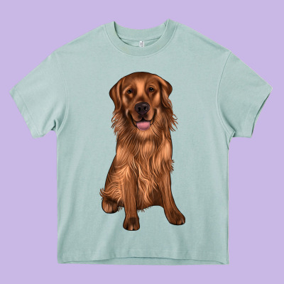 Labrador Heavy Core Tee Designed By Jahusdesignshop