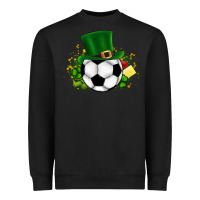 Black Football Ball Heavyweight Sweatshirt - CowhideDigitalArt