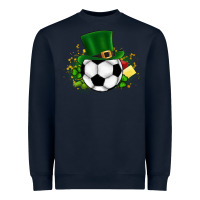 Navy Football Ball Heavyweight Sweatshirt - CowhideDigitalArt