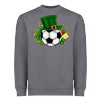 Storm Football Ball Heavyweight Sweatshirt - CowhideDigitalArt