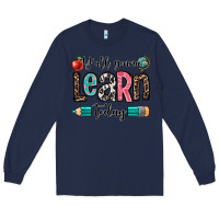 Navy y'all gonna learn today Long Sleeve Tee - OliviaCreatesArt