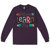 Plum y'all gonna learn today Long Sleeve Tee - OliviaCreatesArt