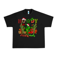 Black howdy christmas with cactusses Urban Heavy Tee - CowGirlArtShop