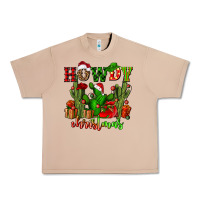 Burro howdy christmas with cactusses Urban Heavy Tee - CowGirlArtShop