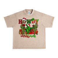 French Oak howdy christmas with cactusses Urban Heavy Tee - CowGirlArtShop