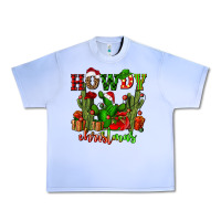 Grape Ice howdy christmas with cactusses Urban Heavy Tee - CowGirlArtShop
