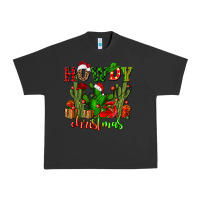 Pigment Black howdy christmas with cactusses Urban Heavy Tee - CowGirlArtShop