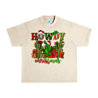 Sandshell howdy christmas with cactusses Urban Heavy Tee - CowGirlArtShop