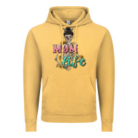 Vintage Mustard Mom life with skull Mother's Day Vintage Hoodie - CowGirlArtShop