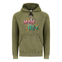 Vintage Olive Mom life with skull Mother's Day Vintage Hoodie - CowGirlArtShop