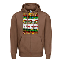 Chestnut Christmas Jesus Is The Reason Zipper Hoodie - Artiststas