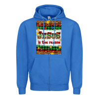 True Royal Christmas Jesus Is The Reason Zipper Hoodie - Artiststas