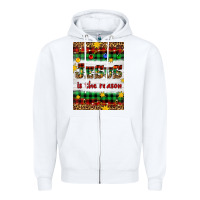 White Christmas Jesus Is The Reason Zipper Hoodie - Artiststas