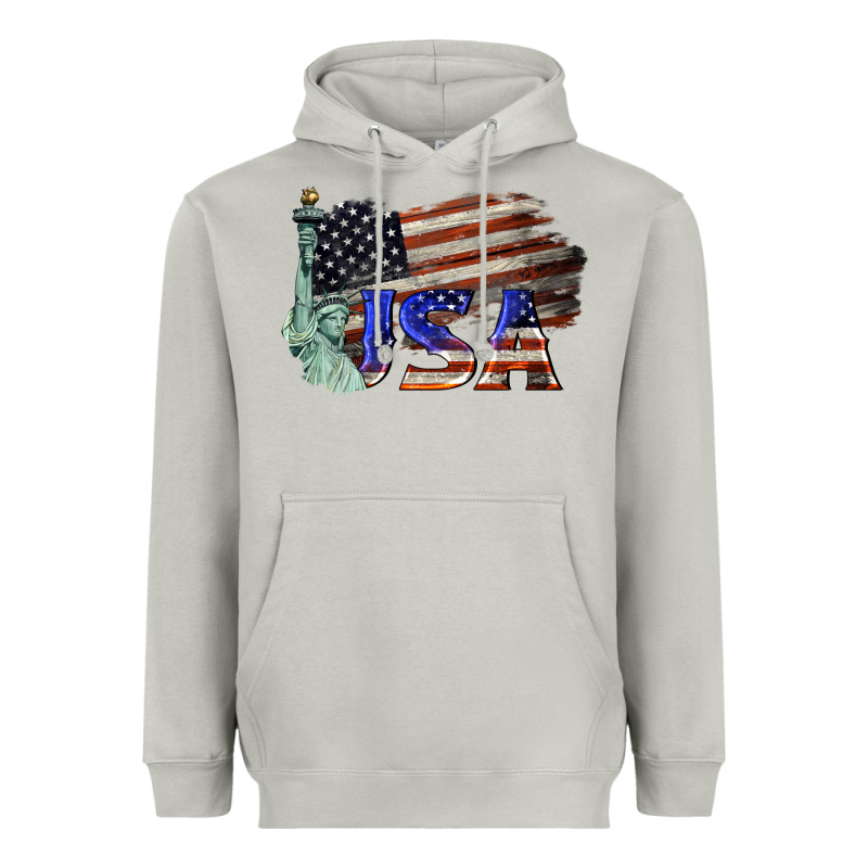 Usa  Statue Of Liberty Heavyweight Hoodie by BarkalooDesign | Teevron