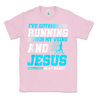 Bubblegum Pink Christian Runner Half Marathon Running Race Jesus Gift Classic Tee - trangStudio