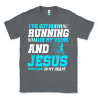 Charcoal Heather Christian Runner Half Marathon Running Race Jesus Gift Classic Tee - trangStudio