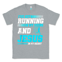 Heather Grey Christian Runner Half Marathon Running Race Jesus Gift Classic Tee - trangStudio
