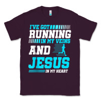 Plum Christian Runner Half Marathon Running Race Jesus Gift Classic Tee - trangStudio