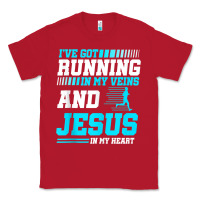 Red Christian Runner Half Marathon Running Race Jesus Gift Classic Tee - trangStudio