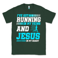 Christian Runner Half Marathon Running Race Jesus Gift Classic Tee | Teevron