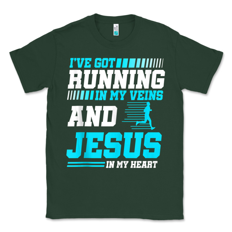 Christian Runner Half Marathon Running Race Jesus Gift Classic Tee by trangStudio | Teevron