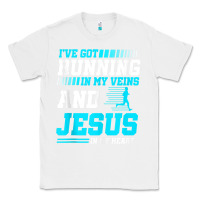 White Christian Runner Half Marathon Running Race Jesus Gift Classic Tee - trangStudio