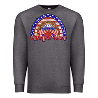 Charcoal Heather america rainbow Premium Sweatshirt - BarkalooDesign