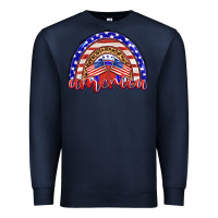 Navy america rainbow Premium Sweatshirt - BarkalooDesign