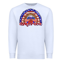 White america rainbow Premium Sweatshirt - BarkalooDesign